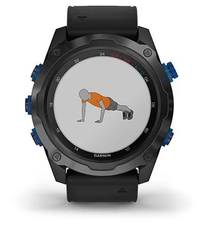 Комплект умные часы Garmin Descent MK2I, титановые с DLC-покрытием и черным ремешком + датчик Descent T1